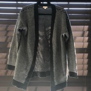 Merona Black & White Long Sweater